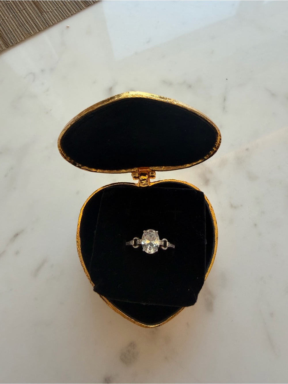 Classic Solitaire Cubic Zirconia Engagement Ring in Silver